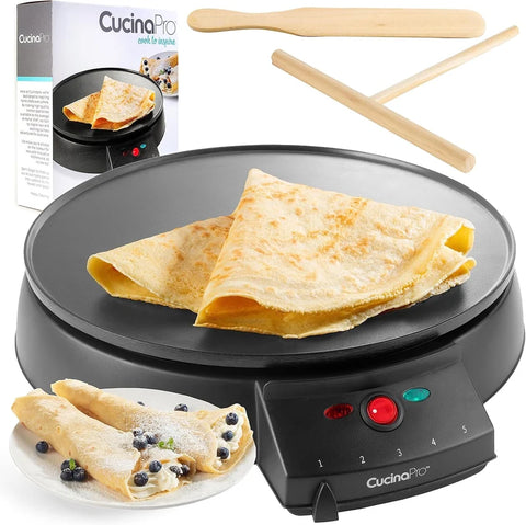 CucinaPro Electric Crepe Maker | 13-Inch Non-Stick Griddle