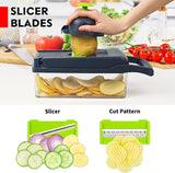Vegetable Cutter Chopper & Slicer | Multi-Blade Kitchen Tool